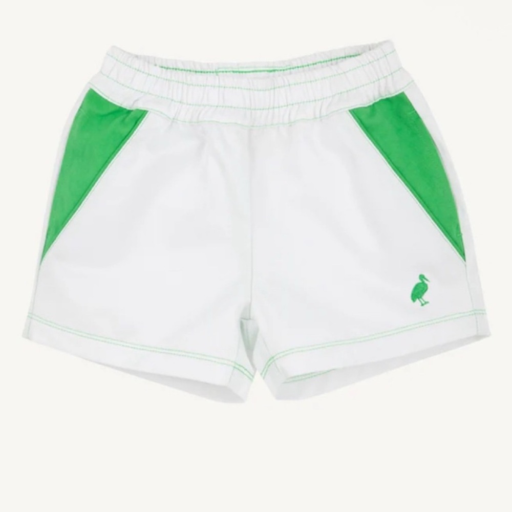 The Beaufort Bonnet Company Schroder Shorts in White and Green